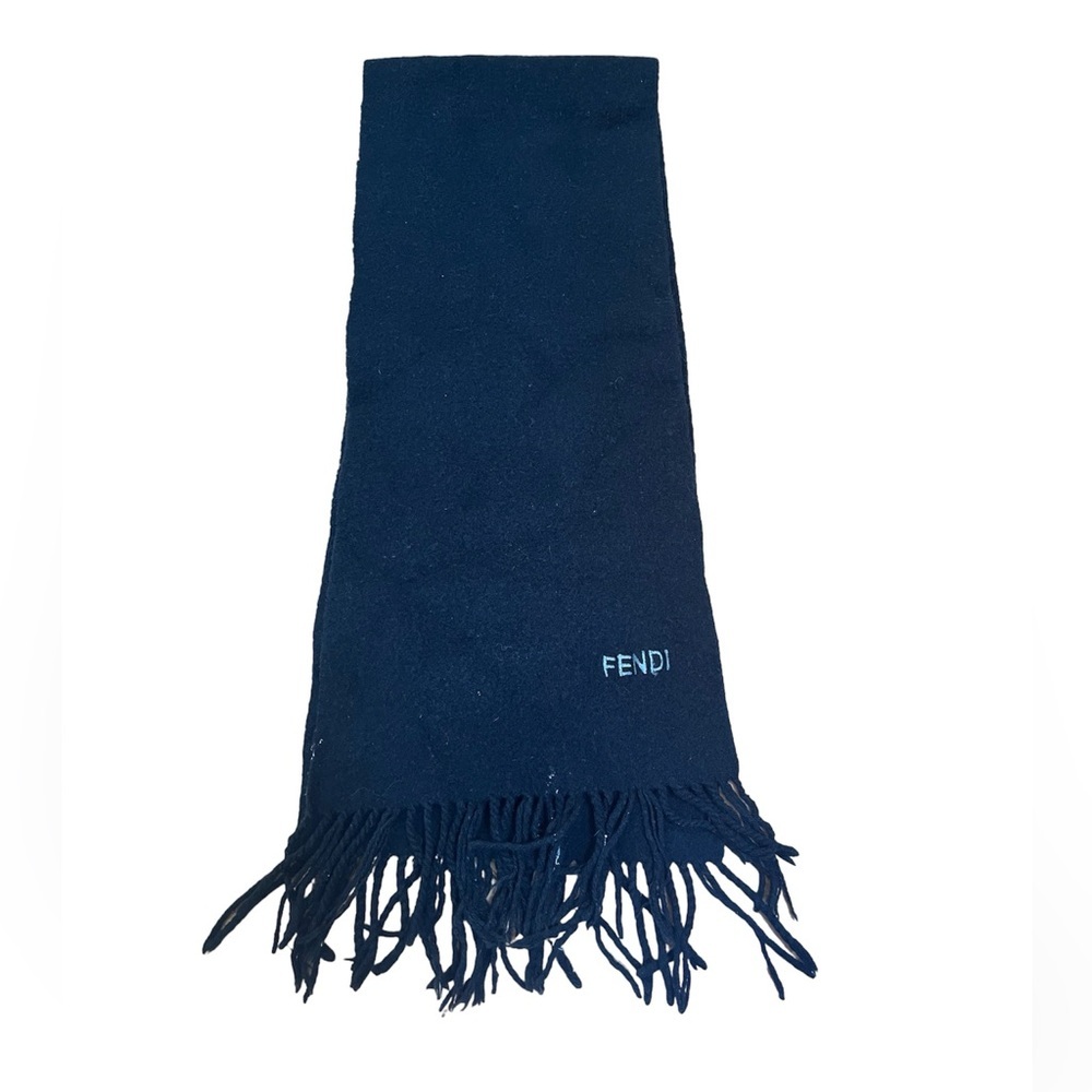 Fendi Vintage Black Scarf